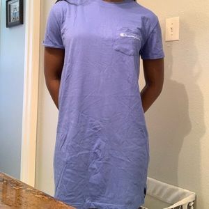 Periwinkle T shirt dress